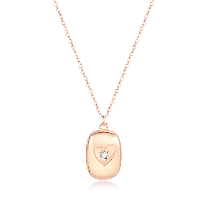 Isabella Rectangle Locket Necklace