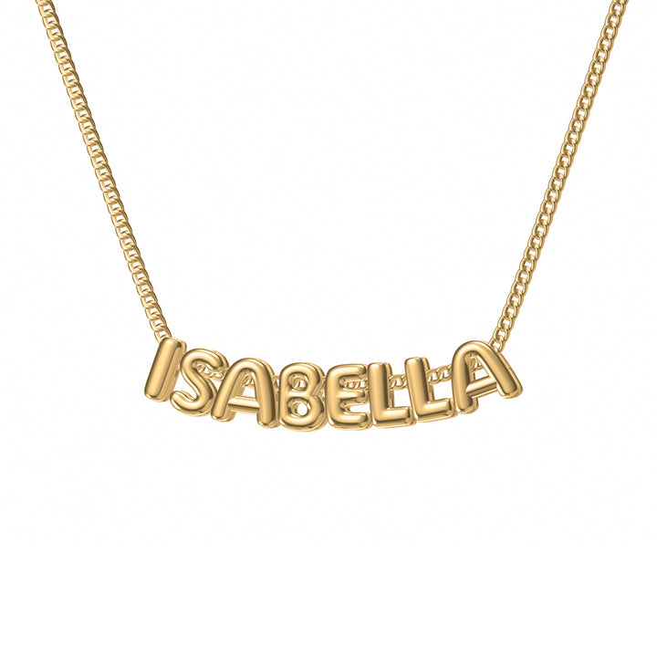 Custom Bubble Letter Necklace