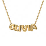 Custom Bubble Letter Necklace