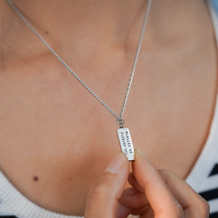 Custom Engraved Minimal Necklace