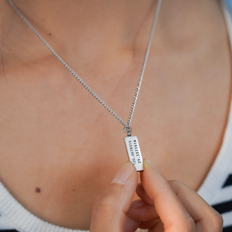 Custom Engraved Minimal Necklace