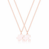 Personalized Puzzle Necklace Set