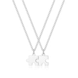 Personalized Puzzle Necklace Set