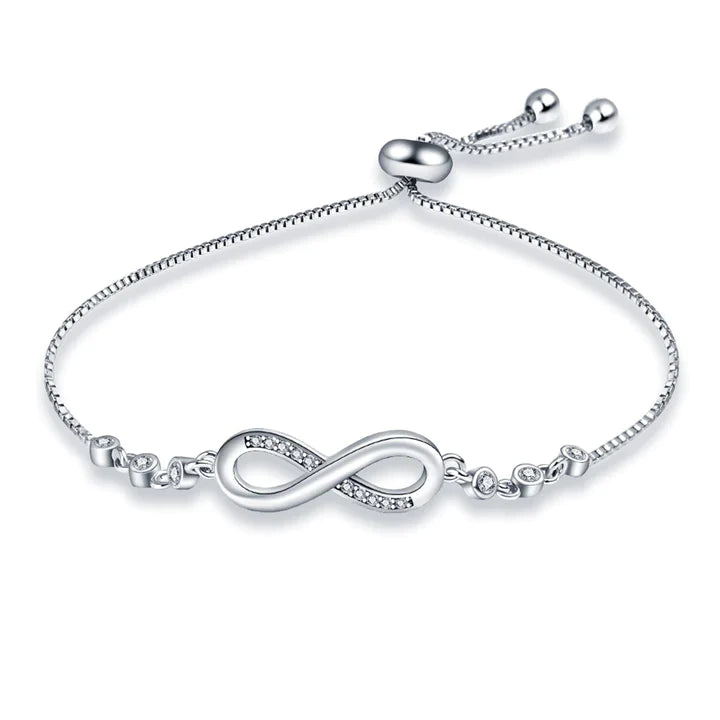 Bracelet en argent sterling Amour éternel