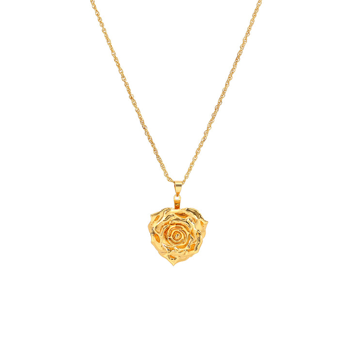 Real Rose Pendant Necklace