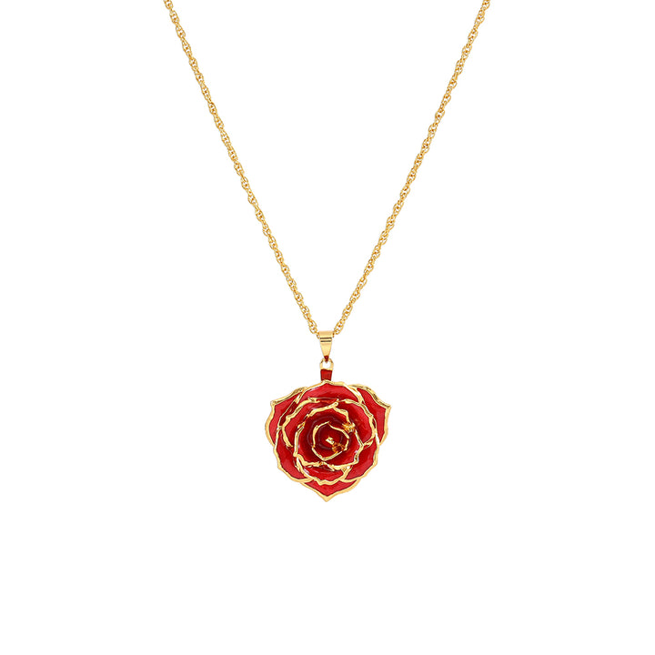 Real Rose Pendant Necklace