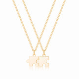 Personalized Puzzle Necklace Set