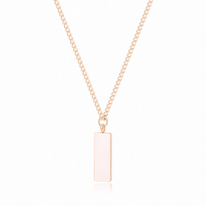 Custom Engraved Minimal Necklace