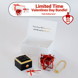 Valentines Day Eternal Rose Box Bundle