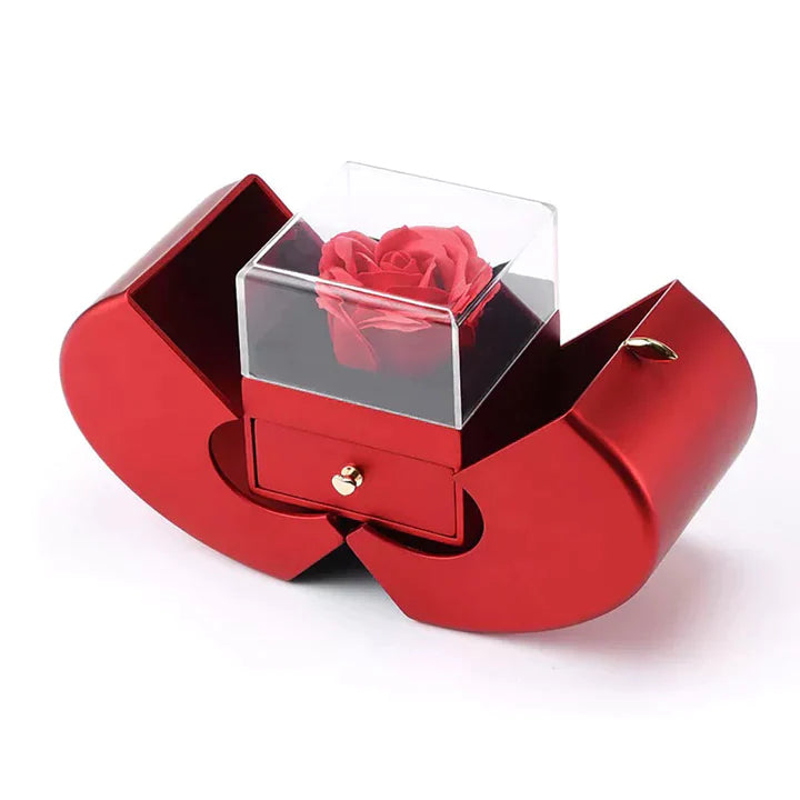 Eternal Rose Box - With Real Rose & Necklace